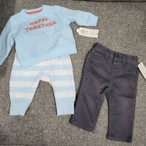 3 -6 Month Baby BOY Bundle Jeans & Sweats Set Cat & Jack
